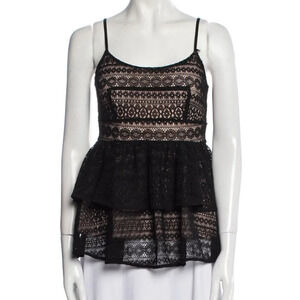 Marissa Webb Belinda EUC Lace Peplum Top XS